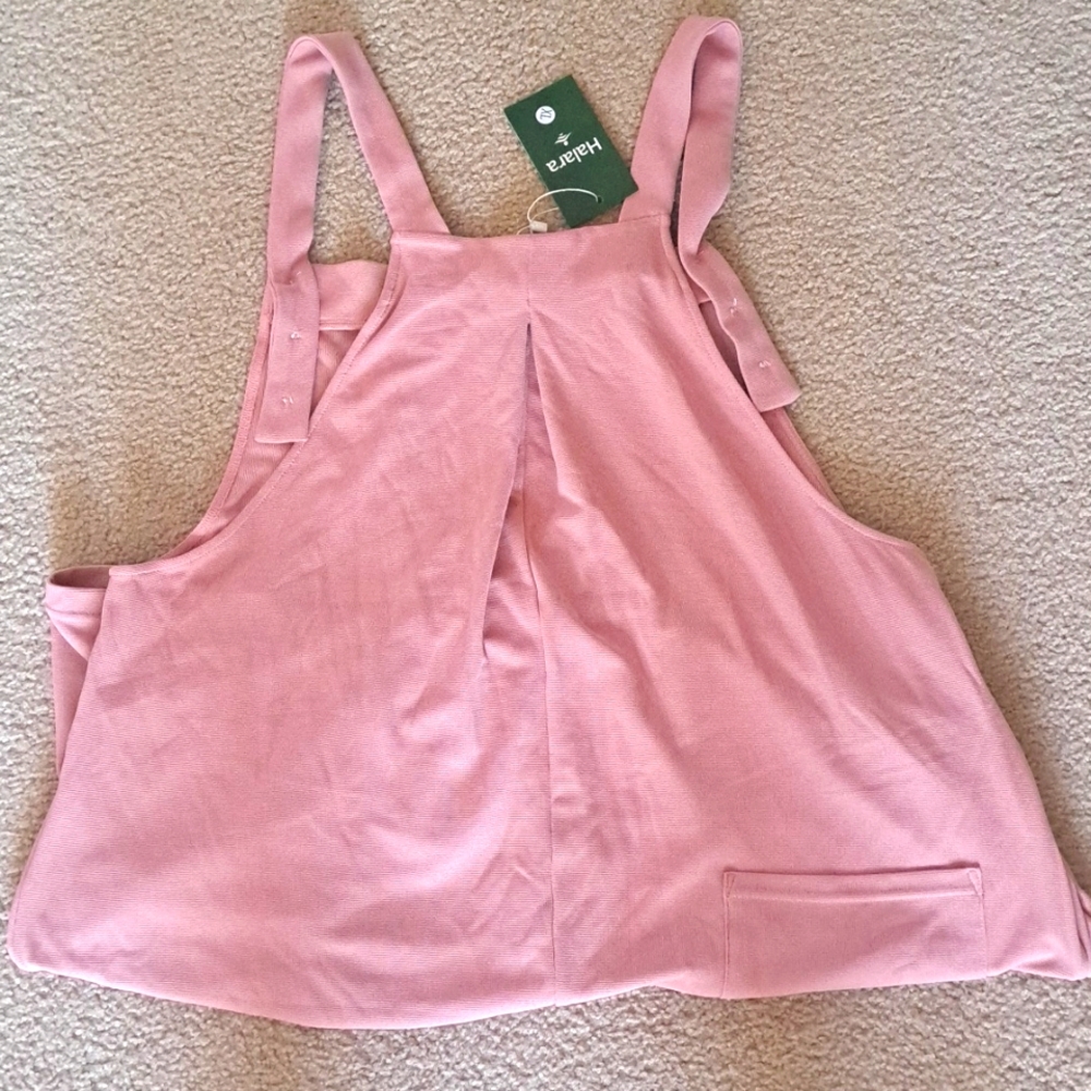 LARGE HALARA ADJUSTABLE STRAPS WAFFLE ROMPER NWT - image 7